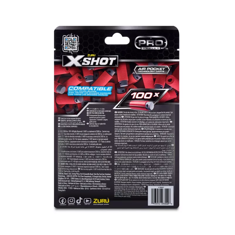 XSHOT Pro Series recarga de dardos de meia longitude (100 dardos) ZURU