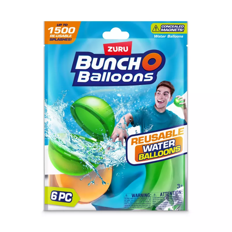 Bunch O Balloons bombas de água reutilizáveis pack de 6 ZURU