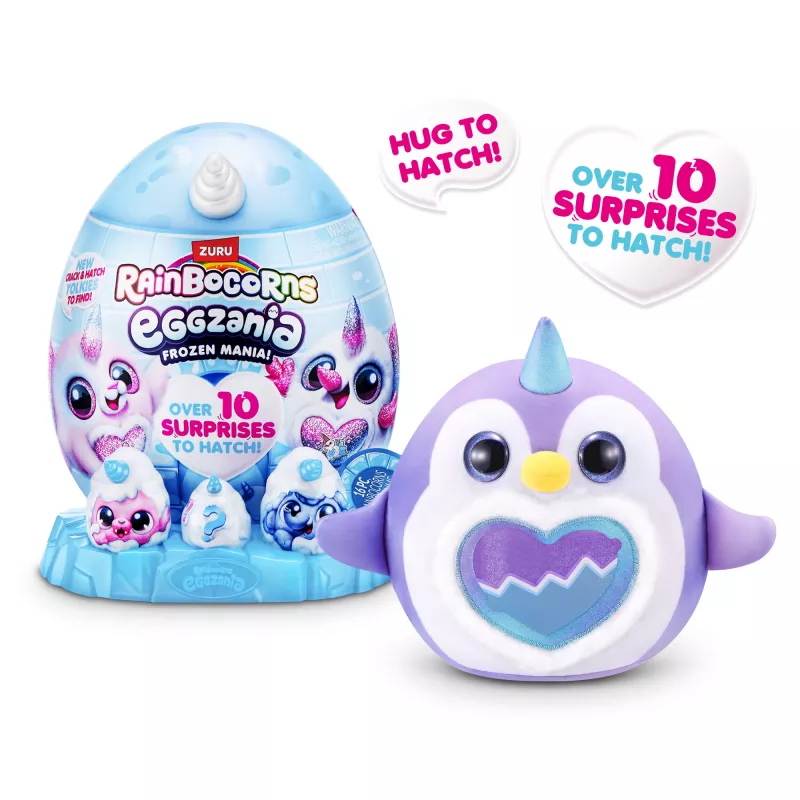 Peluche Zuru Rainbocorns Eggzania Frozen Mania — peluche animal, multicolor, a partir de 3 anos