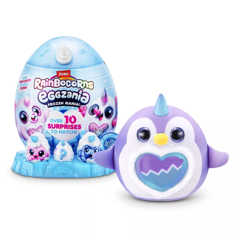 Peluche Zuru Rainbocorns Eggzania Frozen Mania — peluche animal, multicolor, a partir de 3 anos