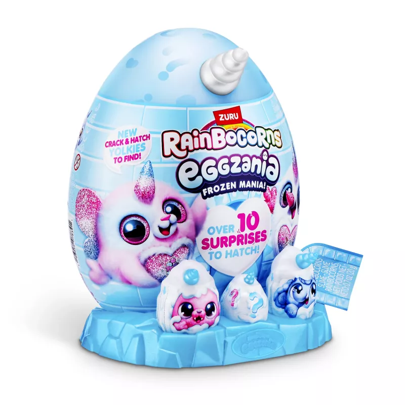 Peluche Zuru Rainbocorns Eggzania Frozen Mania — peluche animal, multicolor, a partir de 3 anos