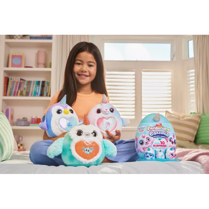 Peluche Zuru Rainbocorns Eggzania Frozen Mania — peluche animal, multicolor, a partir de 3 anos