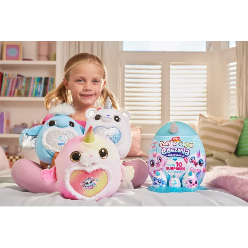 Peluche Zuru Rainbocorns Eggzania Frozen Mania — peluche animal, multicolor, a partir de 3 anos