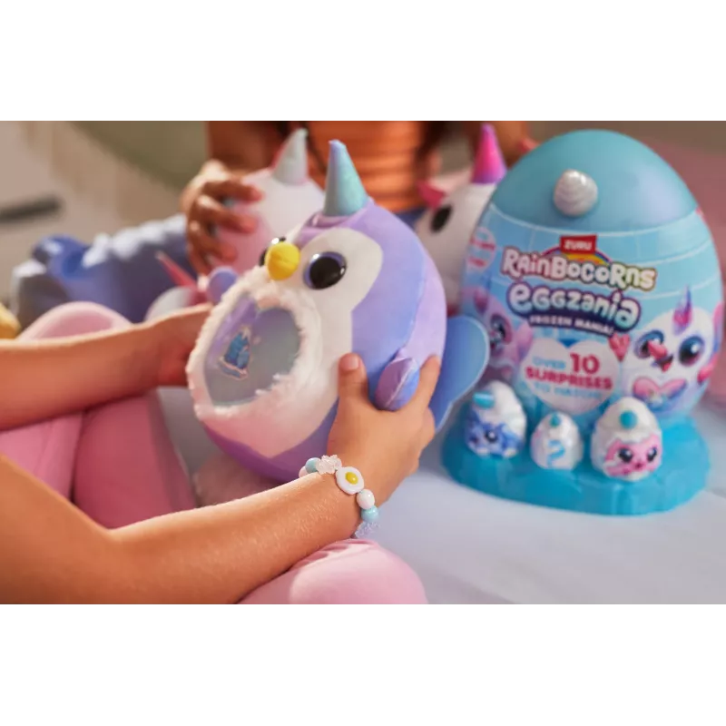 Peluche Zuru Rainbocorns Eggzania Frozen Mania — peluche animal, multicolor, a partir de 3 anos