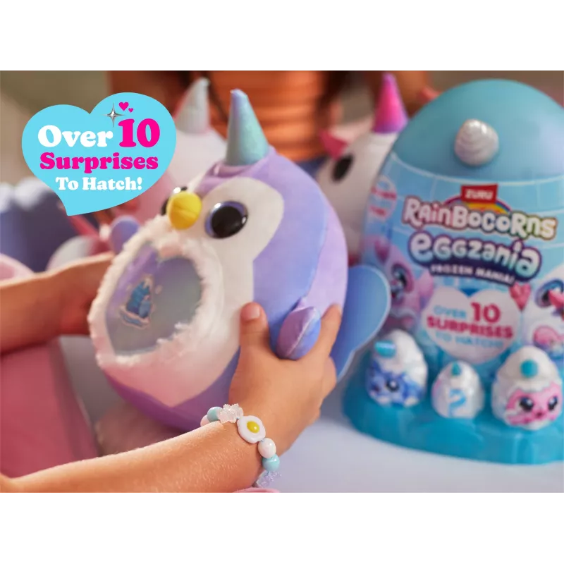 Peluche Zuru Rainbocorns Eggzania Frozen Mania — peluche animal, multicolor, a partir de 3 anos