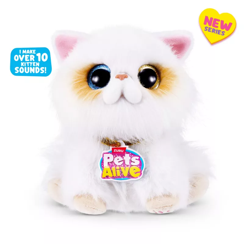 Gato de brinquedo Zuru Pets Alive Smitten Kittens Series 2 – brinquedo interativo com som, a partir de 3 anos, pilhas AAA