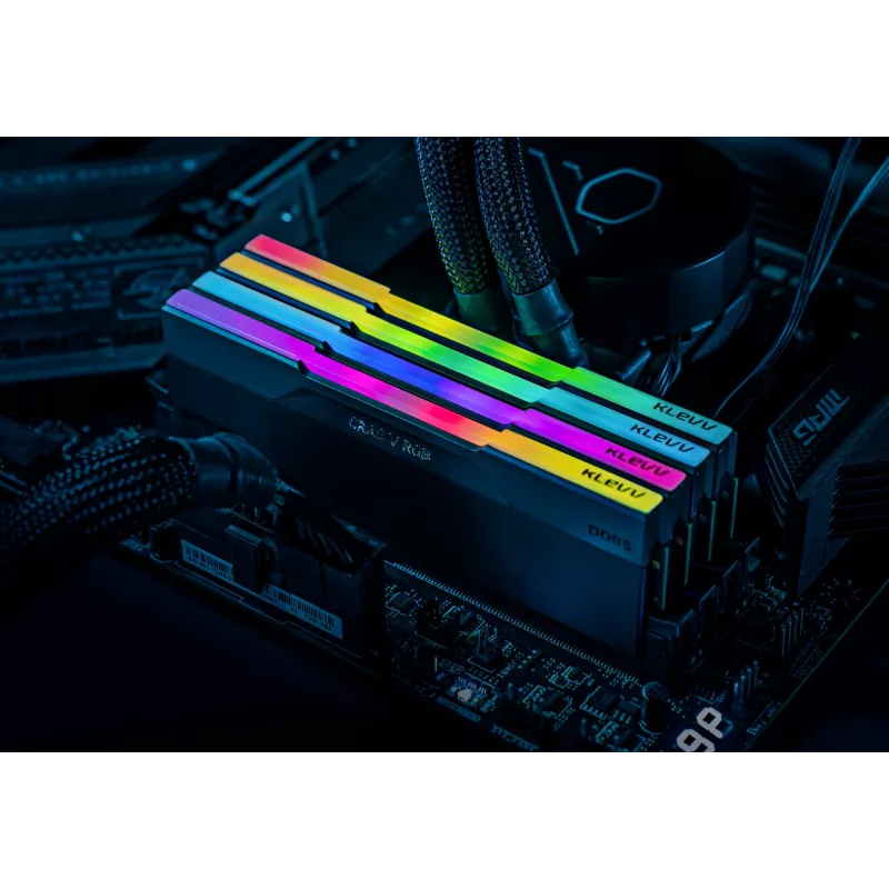Klevv 64GB (2 x 32GB) 6000MHz CL30 DDR5 módulo de RAM gaming 30-36-36-76 CRAS V RGB