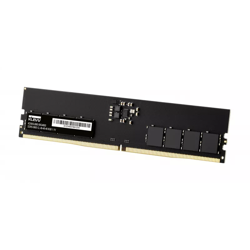 RAM para desktop KLEVV 8GB DDR5 5600MHz CL46 288-polig DIMM 1.1V (46-46-46-90)