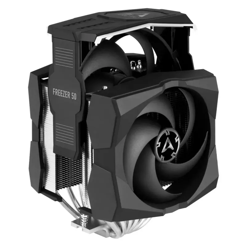 ARCTIC Freezer 50 incl. controlador A-RGB – dissipador de CPU de torre dupla multi-compatível com A-RGB