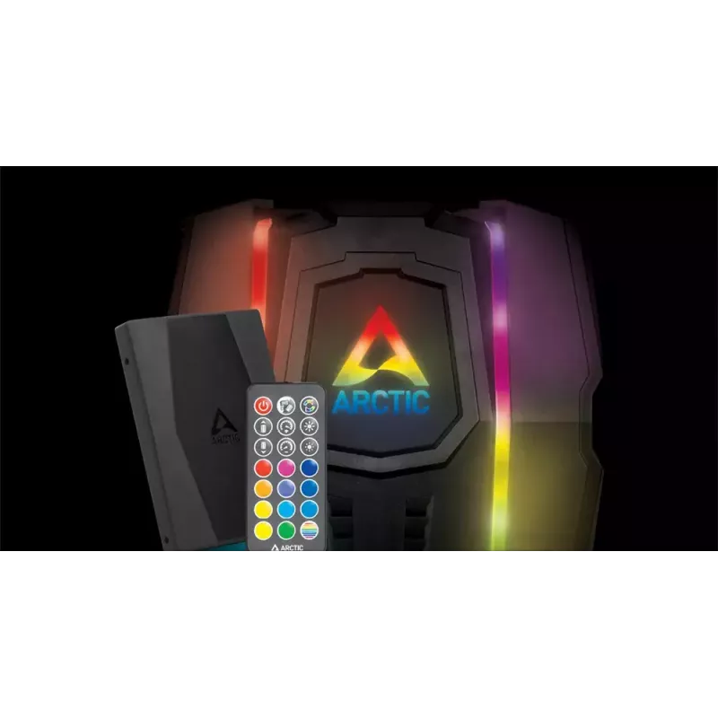 ARCTIC Freezer 50 incl. controlador A-RGB – dissipador de CPU de torre dupla multi-compatível com A-RGB