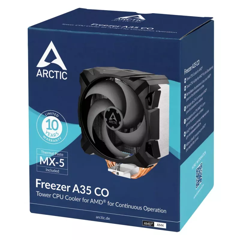 Dissipador ARCTIC Freezer A35 CO AMD torre CPU Cooler 200-1800 RPM 0,3 sone