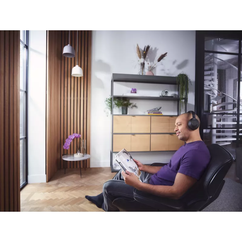 Auscultadores/headset Philips 6000 Série TAH6206BK/00 sem fios de arco música Bluetooth preto