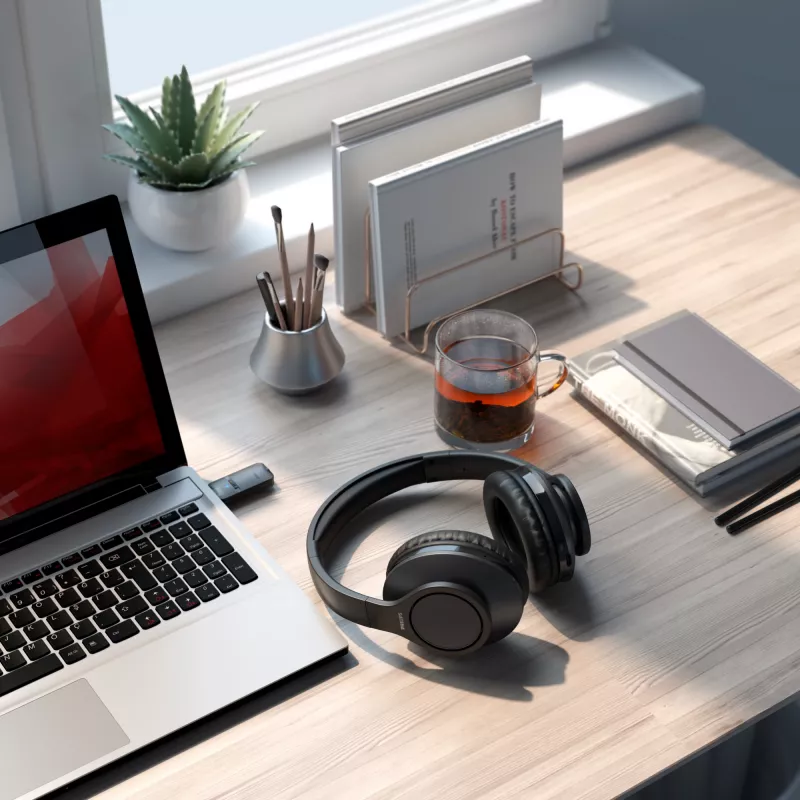 Auscultadores/headset Philips 6000 Série TAH6206BK/00 sem fios de arco música Bluetooth preto
