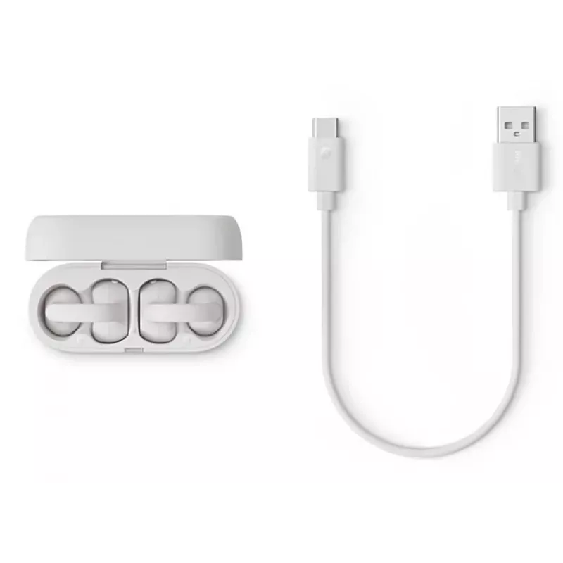 Headset Philips 2000 Série TAQ2000WT True Wireless Stereo (TWS) clipe de orelha, open-ear chamadas/música Bluetooth branco