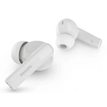 Headset intra-auricular sem fios Philips TAT2520WT/00 — Bluetooth, para chamadas e música, 20–20000 Hz, alcance de 10 m, branco, 40 g