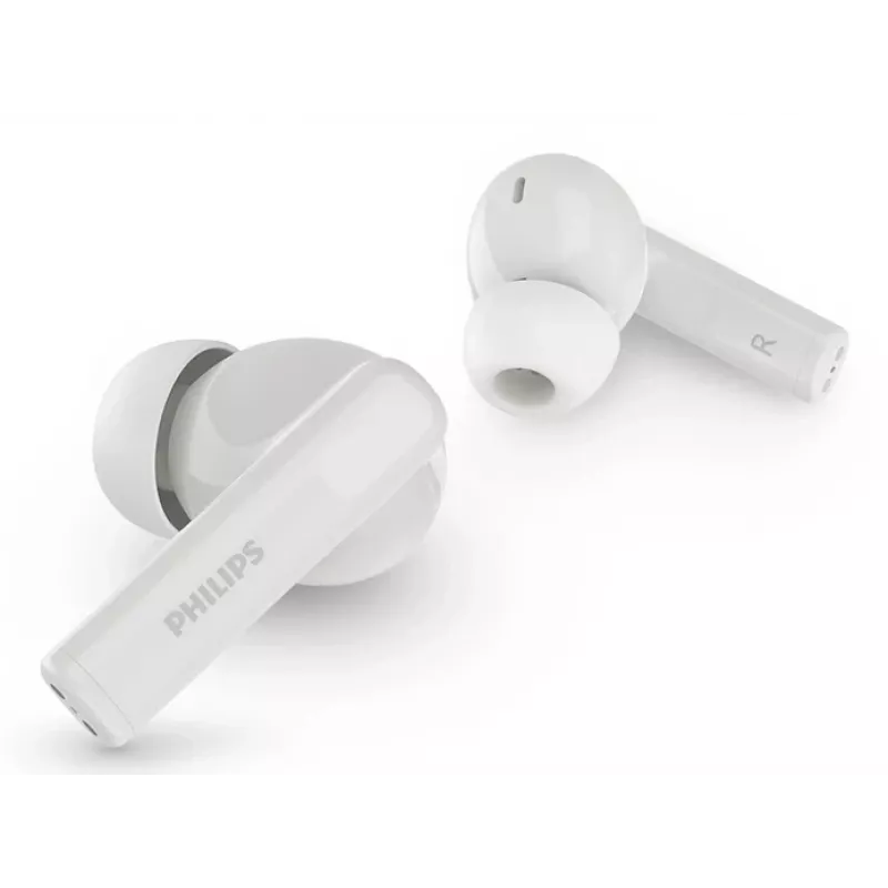 Headset intra-auricular sem fios Philips TAT2520WT/00 — Bluetooth, para chamadas e música, 20–20000 Hz, alcance de 10 m, branco, 40 g