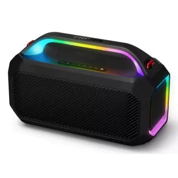 Sistema de colunas portátil 2.1 Philips TAS7000EB preto, 50 W RMS, 2.0 canais, Bluetooth, USB-C