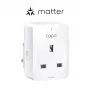 Tomada inteligente TP-Link Tapo Mini P110M – tomada inteligente interior Wi‑Fi/Bluetooth, 16 A, 100–240 V, 3680 W, branco