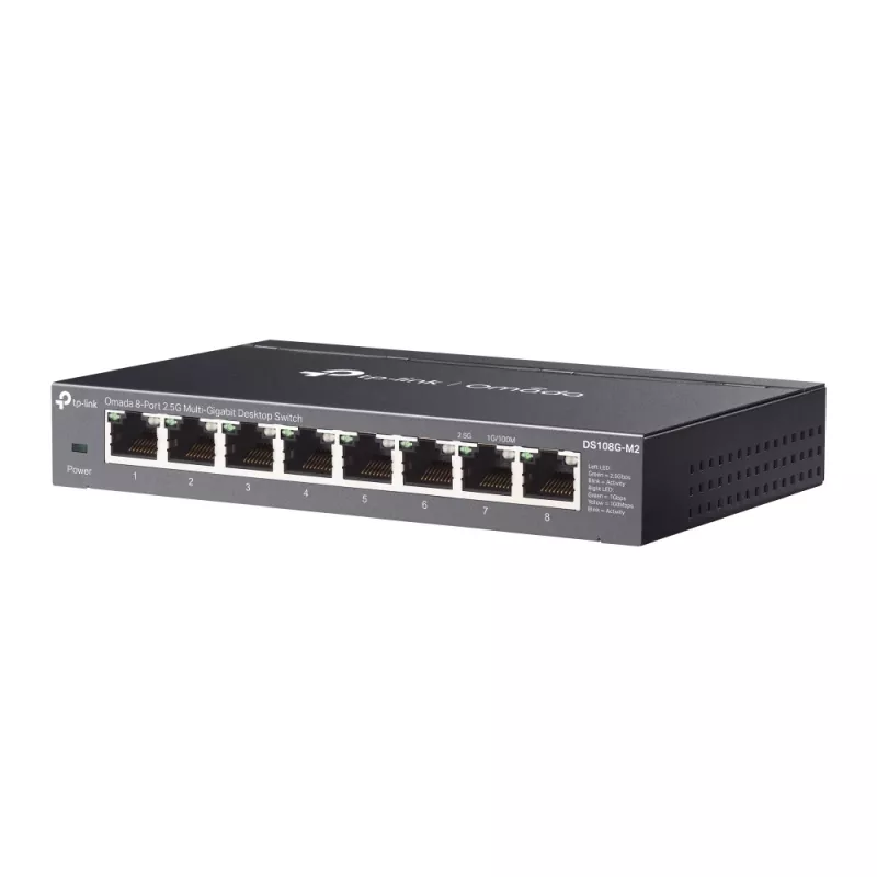 Switch de rede TP-Link Omada DS108G-M2 não gerido 2.5G Ethernet (100/1000/2500) preto