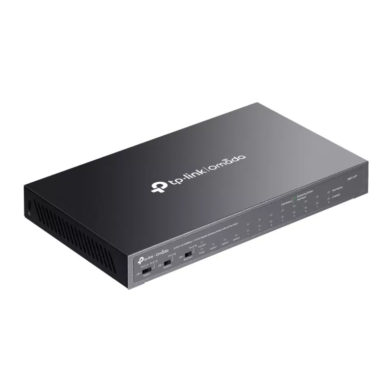 Switch de rede TP-Link Omada DS111P não gerido Fast Ethernet (10/100) Power over Ethernet (PoE) preto