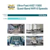 Ponto de acesso TP-Link Omada AXE11000 Quad-Band WiFi 6E para montagem no teto