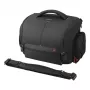 Sony LCS-SC8, bolsa de ombro, Sony, SLT-A58K, SLT-A65V, SLT-A77V, SLT-A99V, NEX-6/B, NEX-6L/B, preta