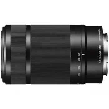 Teleobjetiva SLR Sony SEL55210 preta