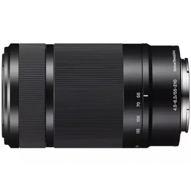 Teleobjetiva SLR Sony SEL55210 preta