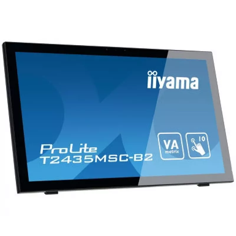 iiyama ProLite T2435MSC-B2 Monitor de computador 59,9 cm (23,6 polegadas) 1920 x 1080 píxeis Full HD LED Ecrã tátil Preto