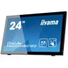 iiyama ProLite T2435MSC-B2 Monitor de computador 59,9 cm (23,6 polegadas) 1920 x 1080 píxeis Full HD LED Ecrã tátil Preto
