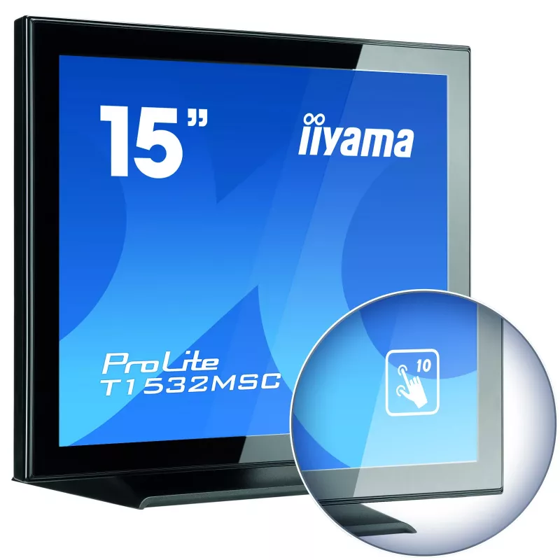 iiyama T1532MSC-B5AG Monitor POS 38,1 cm (15 polegadas) 1024 x 768 píxeis Ecrã tátil