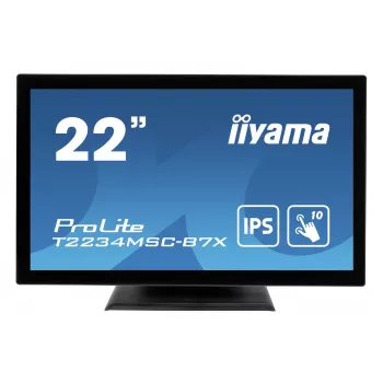 iiyama ProLite T2234MSC-B7X Monitor de computador 54,6 cm (21,5 polegadas) 1920 x 1080 píxeis Full HD Ecrã tátil Preto