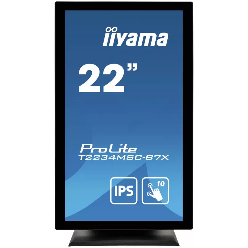 iiyama ProLite T2234MSC-B7X Monitor de computador 54,6 cm (21,5 polegadas) 1920 x 1080 píxeis Full HD Ecrã tátil Preto