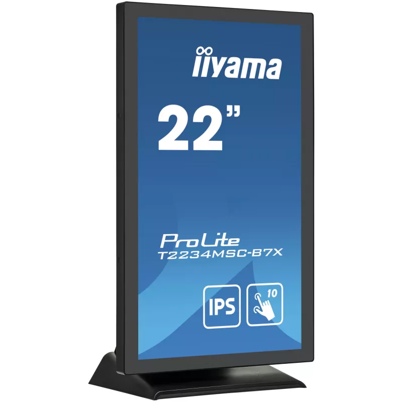 iiyama ProLite T2234MSC-B7X Monitor de computador 54,6 cm (21,5 polegadas) 1920 x 1080 píxeis Full HD Ecrã tátil Preto
