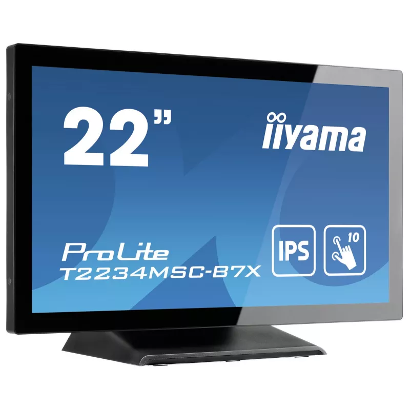 iiyama ProLite T2234MSC-B7X Monitor de computador 54,6 cm (21,5 polegadas) 1920 x 1080 píxeis Full HD Ecrã tátil Preto