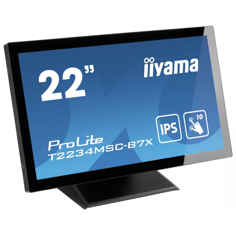 iiyama ProLite T2234MSC-B7X Monitor de computador 54,6 cm (21,5 polegadas) 1920 x 1080 píxeis Full HD Ecrã tátil Preto