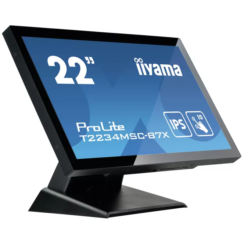 iiyama ProLite T2234MSC-B7X Monitor de computador 54,6 cm (21,5 polegadas) 1920 x 1080 píxeis Full HD Ecrã tátil Preto