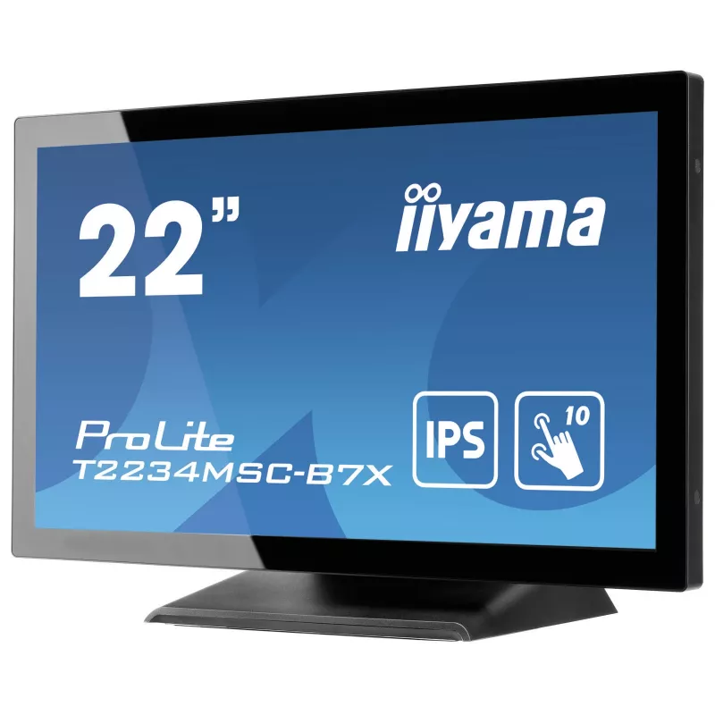 iiyama ProLite T2234MSC-B7X Monitor de computador 54,6 cm (21,5 polegadas) 1920 x 1080 píxeis Full HD Ecrã tátil Preto