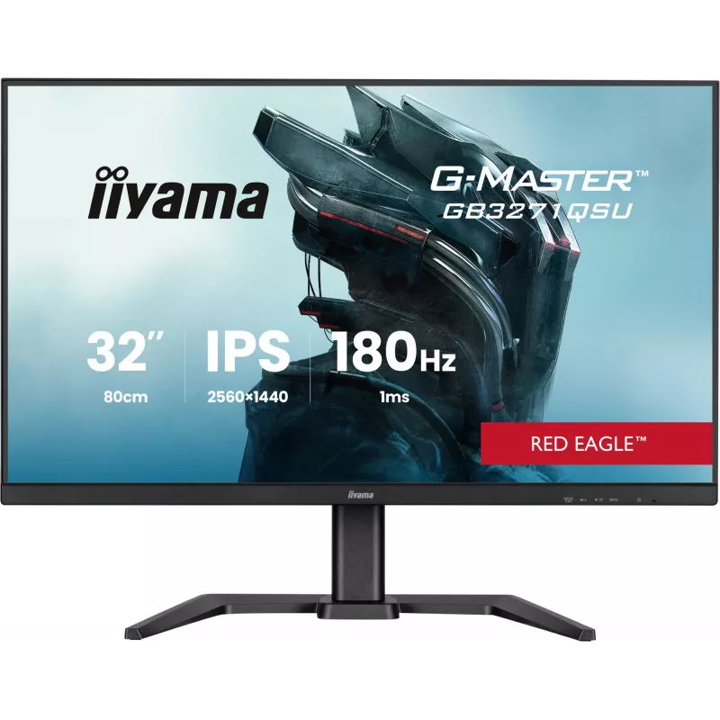 iiyama GB3271QSU-B2 Monitor de computador 80 cm (31,5 polegadas) 2560 x 1440 píxeis Quad HD LED Preto