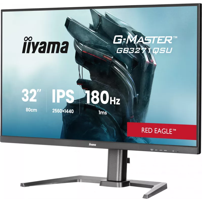iiyama GB3271QSU-B2 Monitor de computador 80 cm (31,5 polegadas) 2560 x 1440 píxeis Quad HD LED Preto
