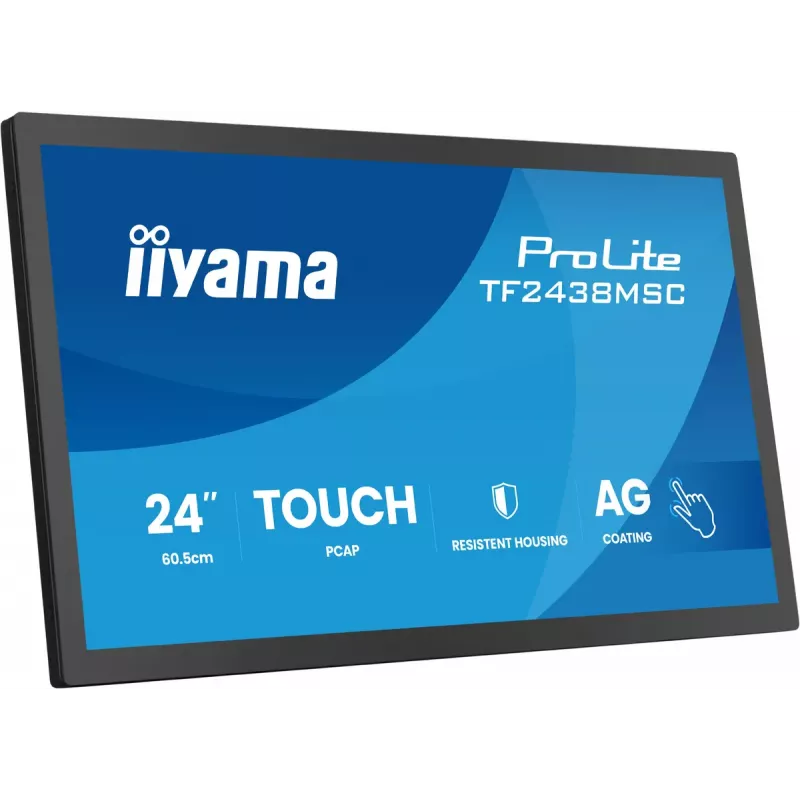Monitor com ecrã tátil IIYAMA TF2438MSC-B2 — 24 polegadas ecrã interativo, Multi-Touch