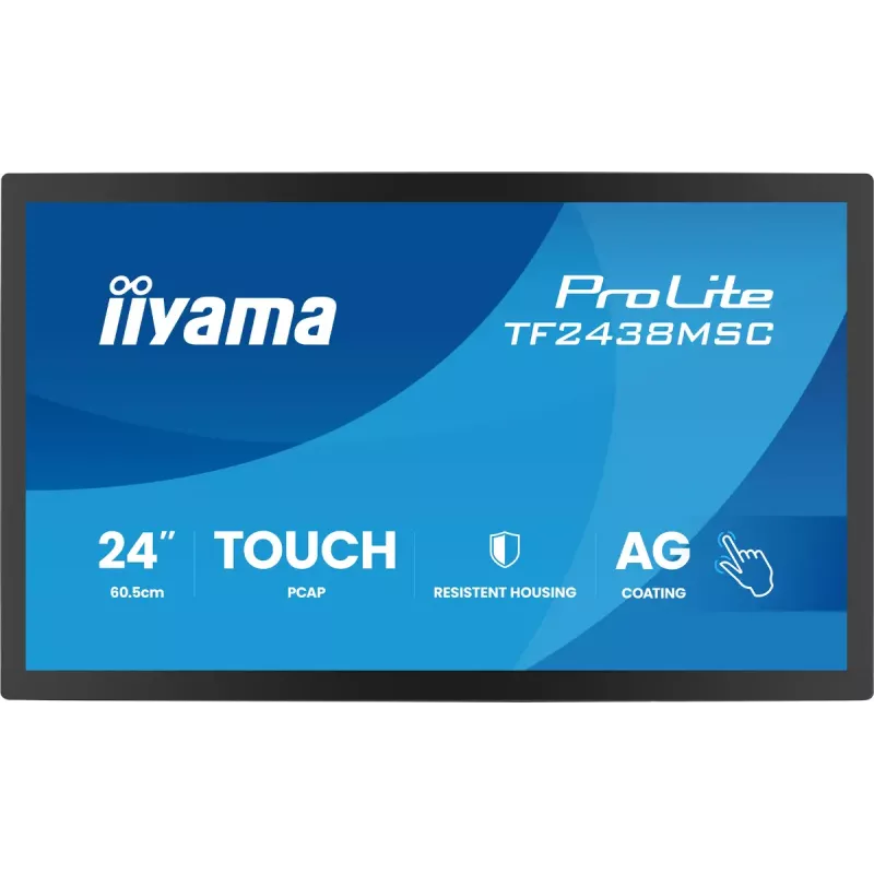 Monitor com ecrã tátil IIYAMA TF2438MSC-B2 — 24 polegadas ecrã interativo, Multi-Touch