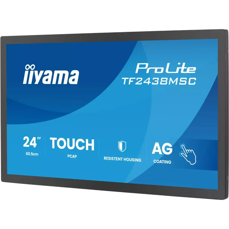 Monitor com ecrã tátil IIYAMA TF2438MSC-B2 — 24 polegadas ecrã interativo, Multi-Touch