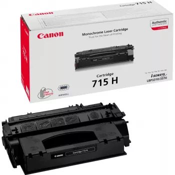 Tinteiro Canon 715H original preto – 7000 páginas, compatível com impressão laser Canon