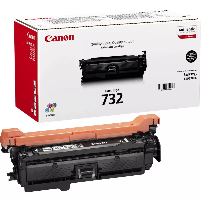 Tinteiro Canon 732K — original preto, laser, alcance 6100 páginas, 1 unid.