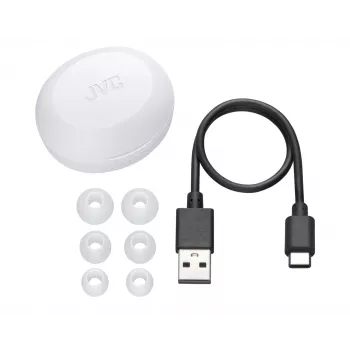 Auscultadores intra-auriculares sem fios JVC HA-A5T True Wireless Stereo (TWS) — intra-auricular, 20–20000 Hz, branco