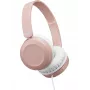 Auscultadores on-ear com fios JVC Powerful Sound rosa, com fios, 10 - 26000 Hz, chamadas/música, 140 g, headset, rosa