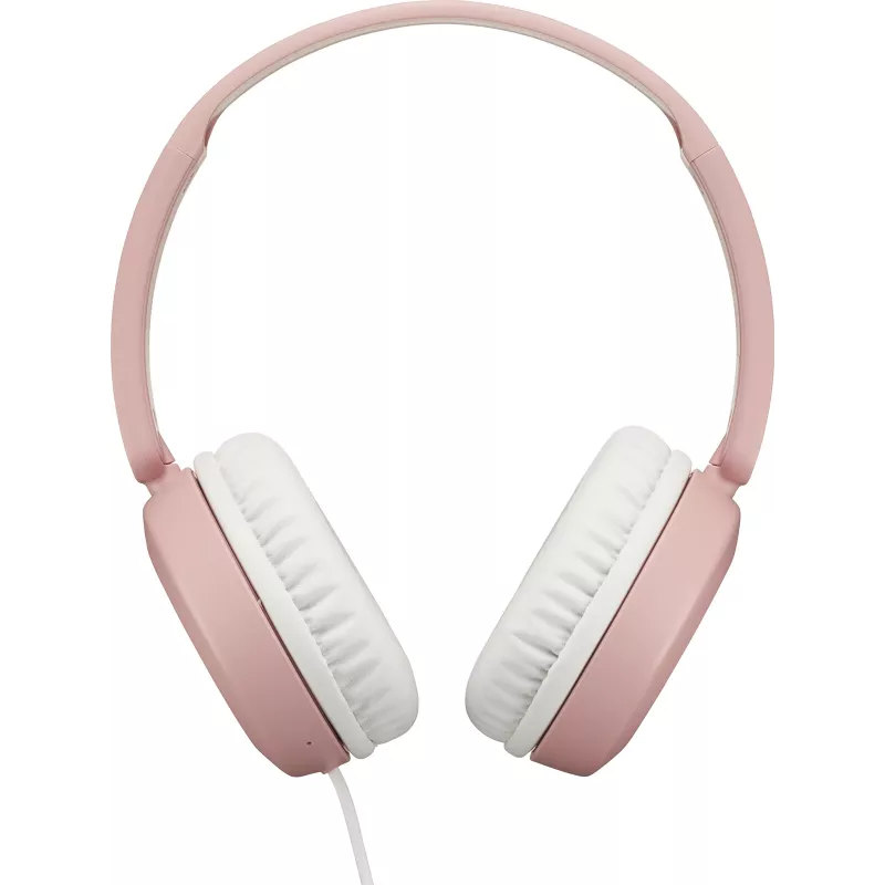 Auscultadores on-ear com fios JVC Powerful Sound rosa, com fios, 10 - 26000 Hz, chamadas/música, 140 g, headset, rosa