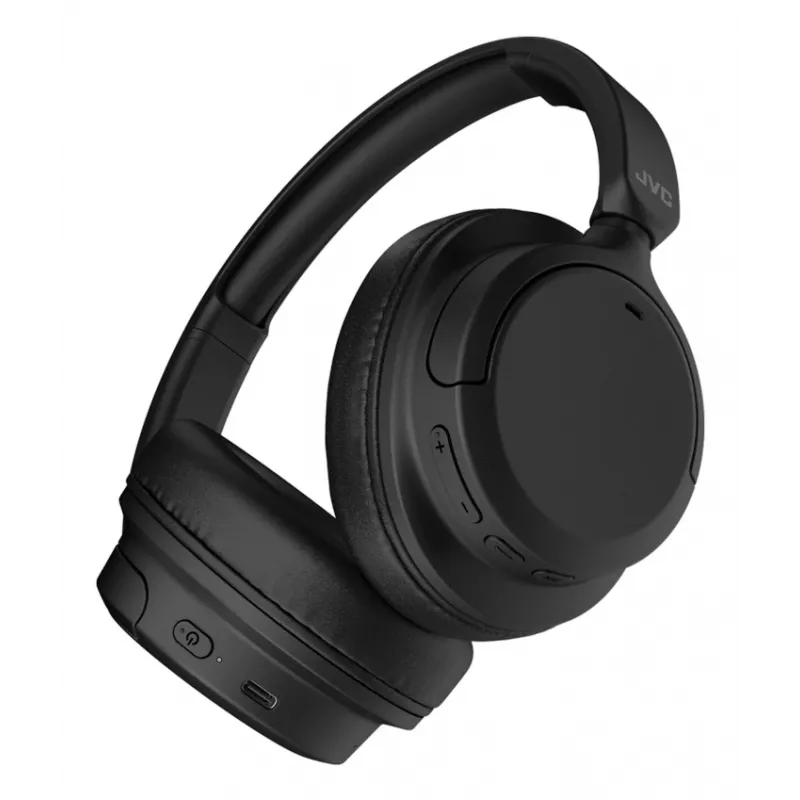 Auscultadores over-ear JVC com cancelamento de ruído, headset, sem fios, arco de cabeça, chamadas/música, USB Type-C, Bluetooth, preto