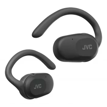 Headset JVC HA-NP40T True Wireless Stereo TWS gancho de orelha Bluetooth preto, 20–20000 Hz, 10 m